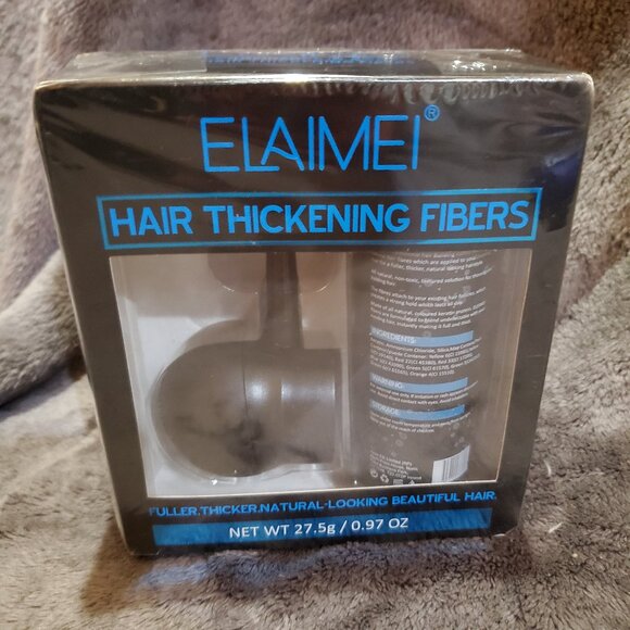 ELAIMEI Hair Building Fibers Kit For Fuller Thicker Natural-Looking Hair 0.97 oz - Picture 2 of 9